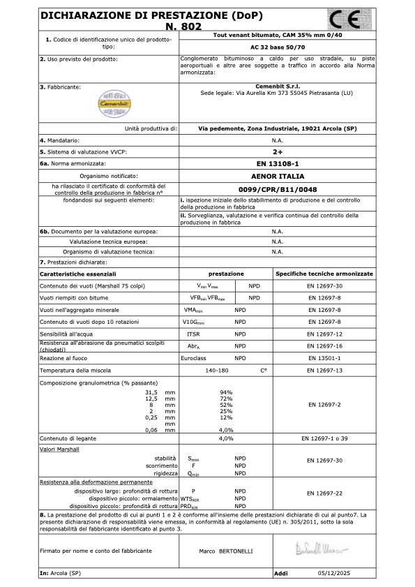 DoP 802-Tout venant 0-40